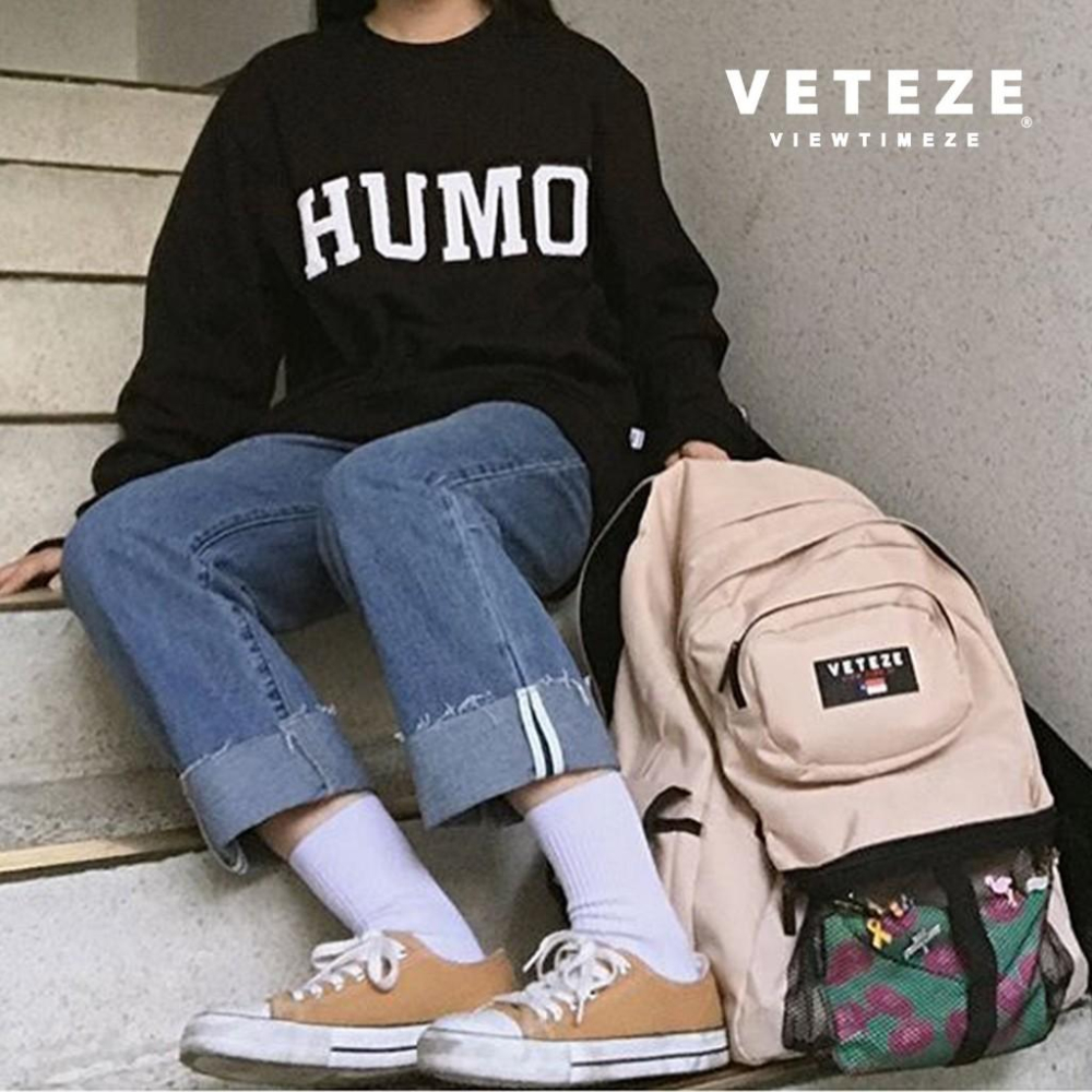 韓國 VETEZE Retro Sport Bag 後背包｜雙主隔層 多分層 容量 背包-細節圖3