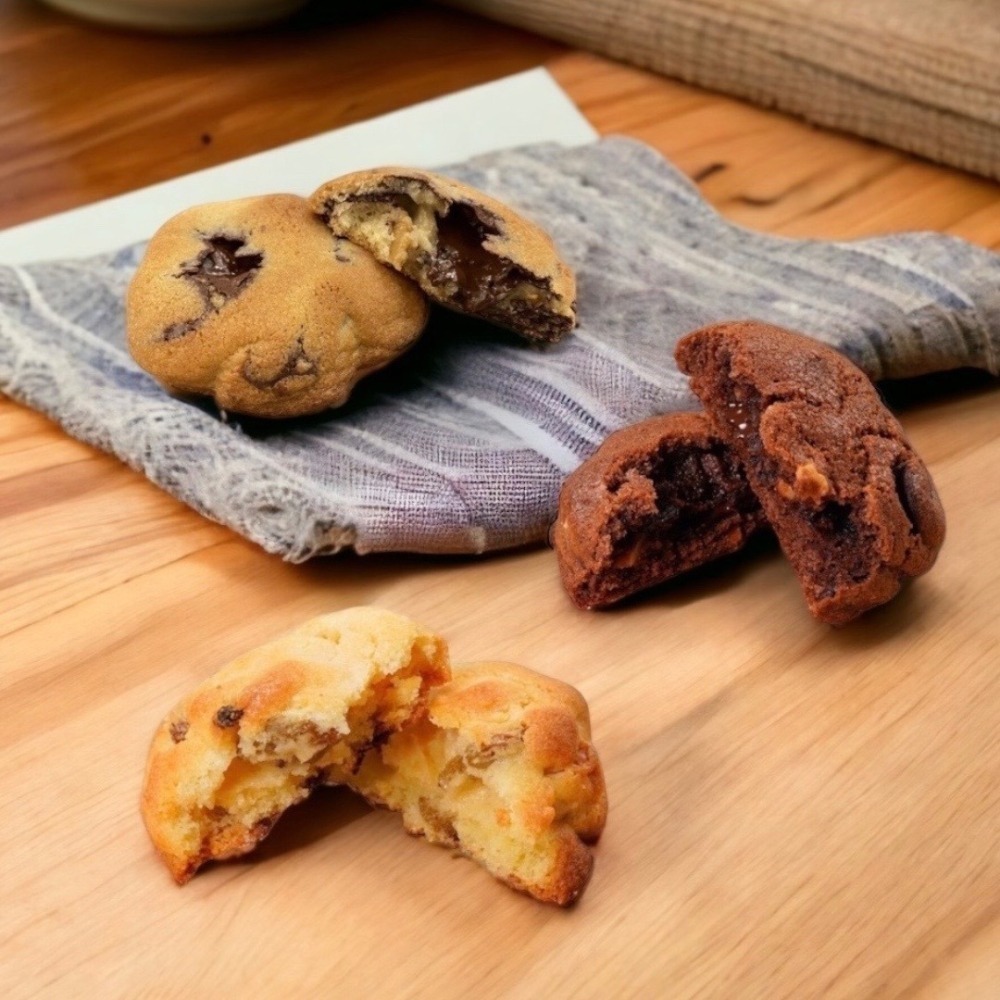 【LIN.JOEMOM 啾瑪 手作甜點】美式軟餅乾 減糖手工餅乾 紐約Levain食譜復刻版-細節圖2