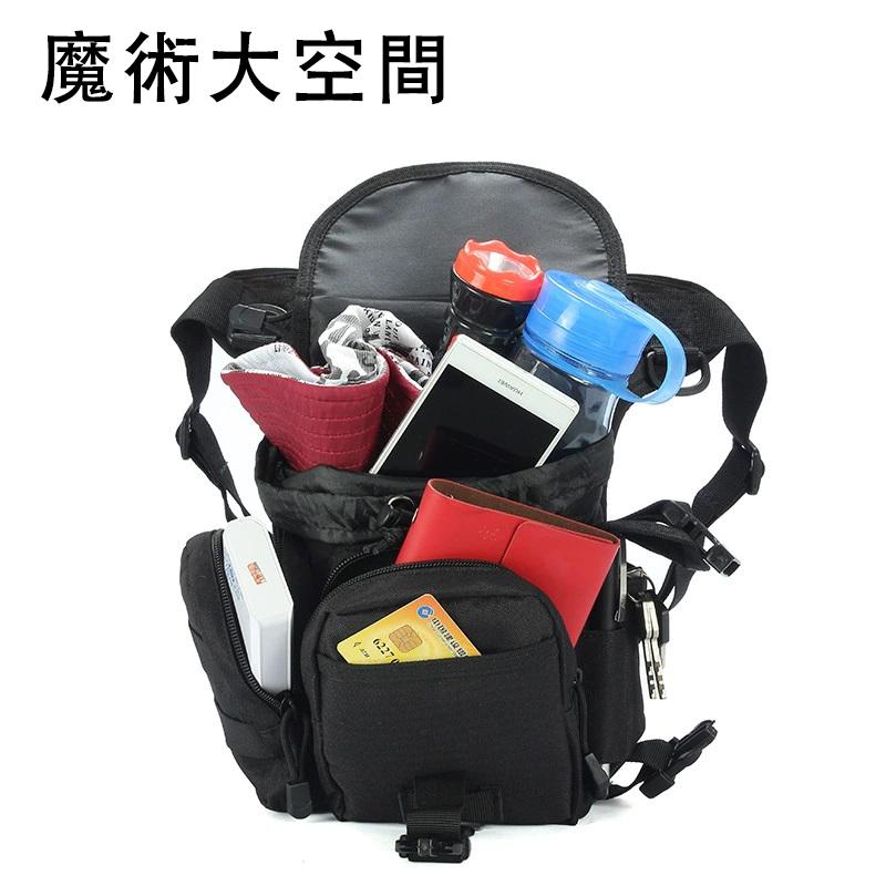 【台灣現貨24HR出貨】腿包 腰包 戰術腰包 戰術包 黑色 騎士腿包 腿腰包 騎士背包 騎士腰包-細節圖3