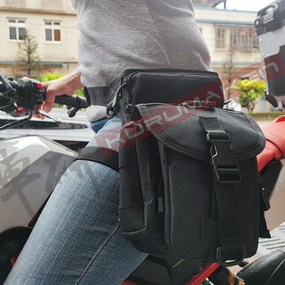 【台灣現貨24HR出貨】腿包 腰包 戰術腰包 戰術包 黑色 騎士腿包 腿腰包 騎士背包 騎士腰包-細節圖9