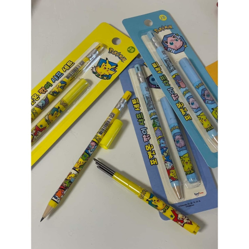 韓國寶可夢自動鉛筆 免削自動筆 寶可夢文具組 自動鉛筆筆芯組