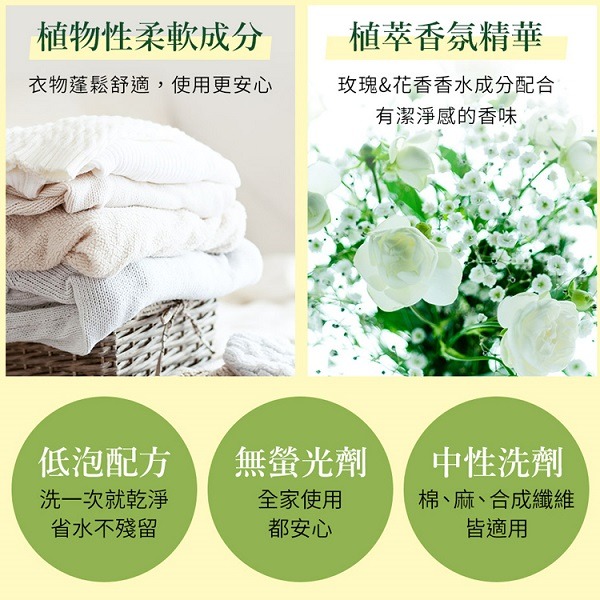 日本獅王香氛柔軟濃縮洗衣精-抗菌白玫瑰850g-細節圖4