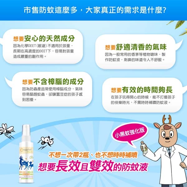 小鹿山丘有機精油長效雙效防蚊液60g(無酒精/甜橙精油)-細節圖5
