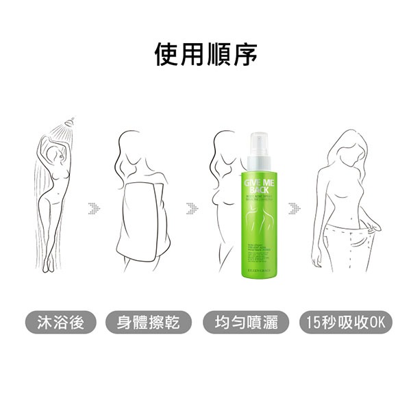 【妍霓絲】水楊酸抗痘無痕美體噴霧150ML+清爽沁涼防曬噴霧180ml**超值組合賣場**-細節圖7