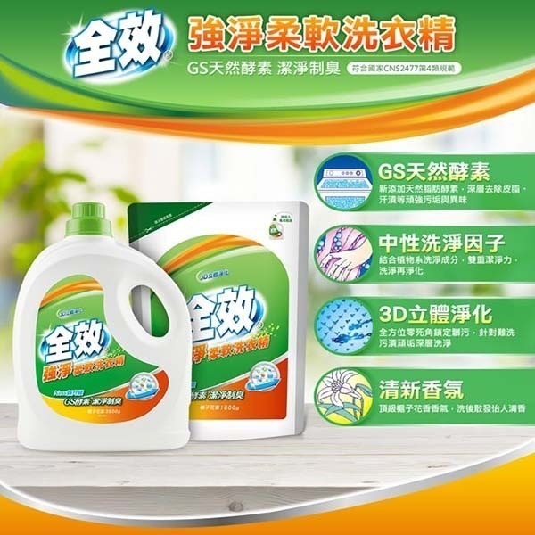 毛寶 全效柔軟洗衣精3500g/1800g (超商及宅配都有重量限制~超過請分開下單)-細節圖3