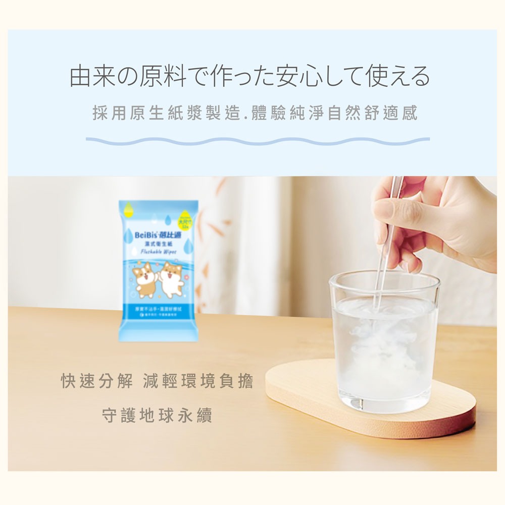 蓓比適濕式衛生紙袖珍包(12抽2入)X3包-細節圖4