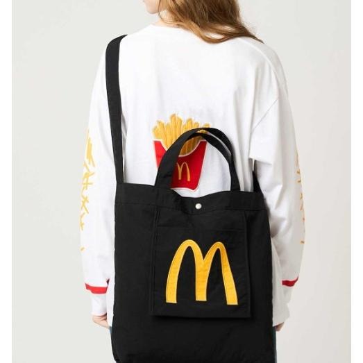 日本 graniph麥當勞聯名 麥當勞LOGO 手提袋 托特包 側背包 肩背包-細節圖7