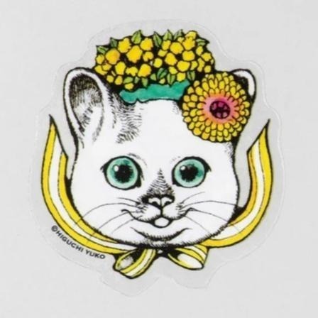 現貨 日本製 樋口裕子 higuchiyuko 貼紙 貓咪貼紙-細節圖5