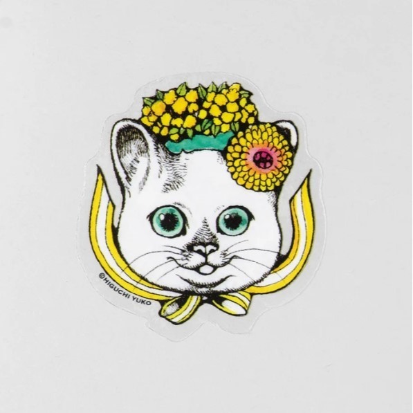 現貨 日本製 樋口裕子 higuchiyuko 貼紙 貓咪貼紙-規格圖5