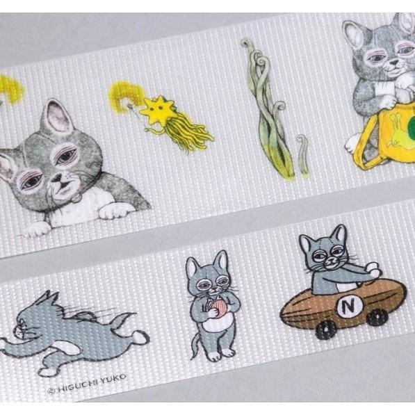 現貨 日本製 Higuchiyuko 膠帶 樋口裕子 封箱膠帶 貼紙 文具 貓咪膠帶-細節圖2