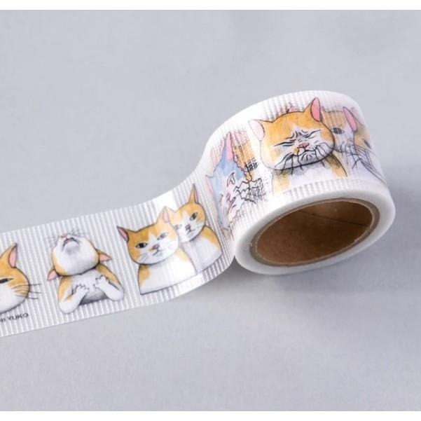 現貨 日本製 Higuchiyuko 膠帶 樋口裕子 封箱膠帶 貼紙 文具 貓咪膠帶-細節圖5