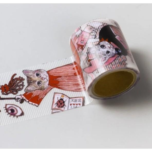 現貨 日本製 Higuchiyuko 膠帶 樋口裕子 封箱膠帶 貼紙 文具 貓咪膠帶-細節圖8