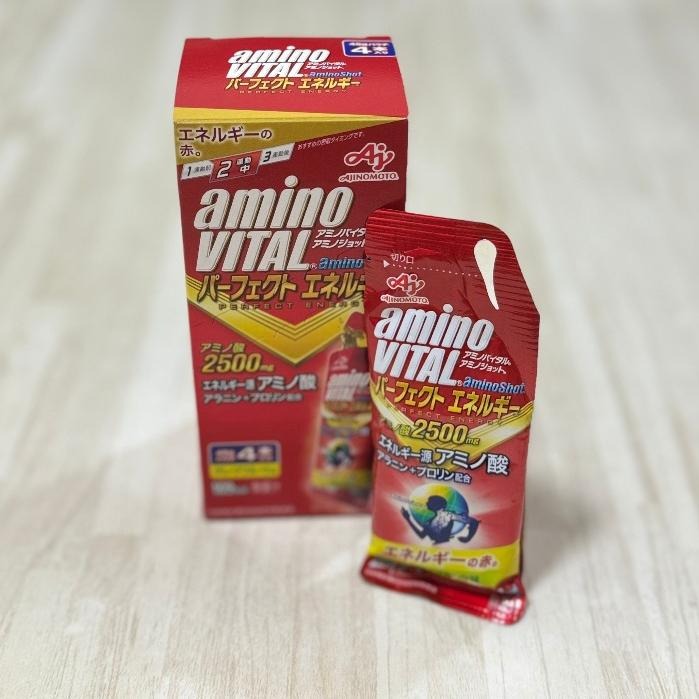 現貨 日本味之素 AminoVITAL 胺基酸能量飲 amino shot馬拉松 登山補給 快速補給 耐力型補給-細節圖2