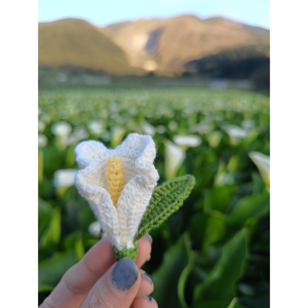 手工織品海芋花-細節圖2