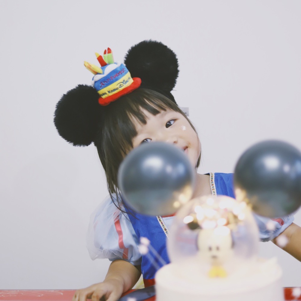 迪士尼米奇生日蛋糕髮箍 寶寶也戴得了超可愛～慶生 禮物 生日帽 生日派對-細節圖2