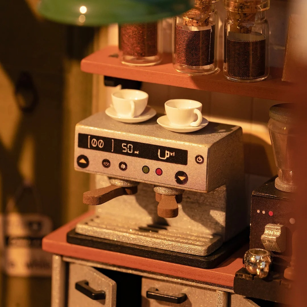 Robotime Rolife DIY藝術屋 No.17咖啡店 DG162-細節圖4