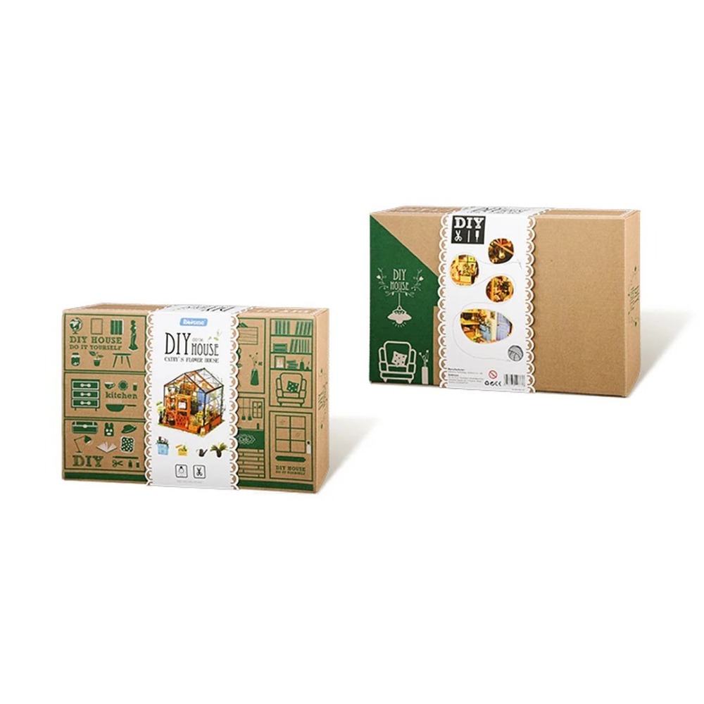 Robotime Rolife DIY藝術屋 凱西花房 DG104-細節圖8