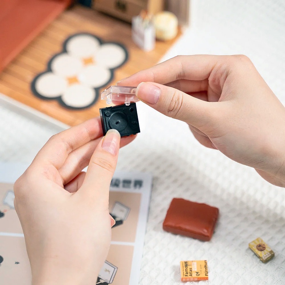 Robotime Rolife 超級世界 宅家生活 客廳 DW007-細節圖4