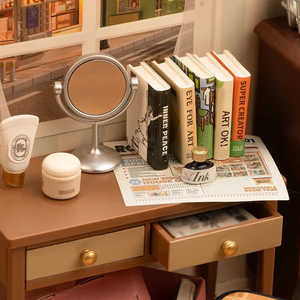 Robotime Rolife 超級世界 晚安好夢 臥室 DW009-細節圖6