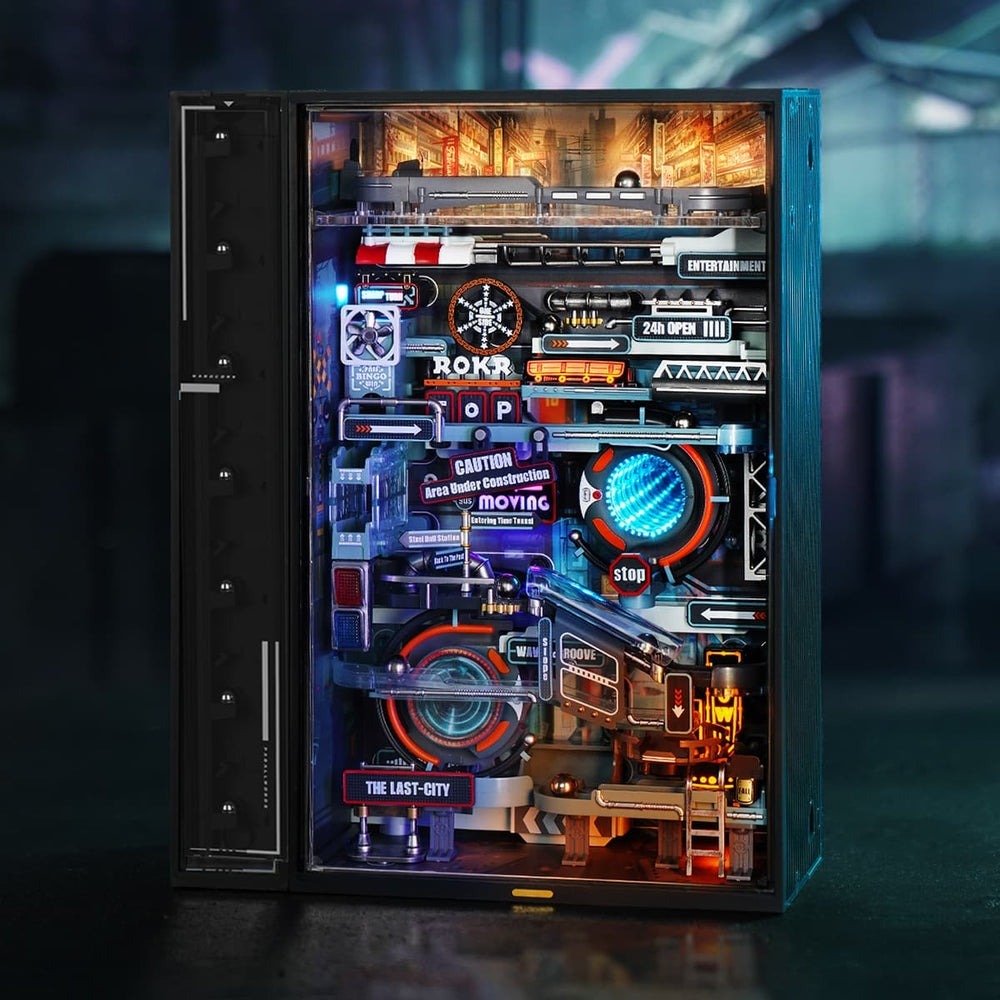 Robotime ROKR 3D木製拼圖 平行世界-往日之都 MR01S-細節圖2