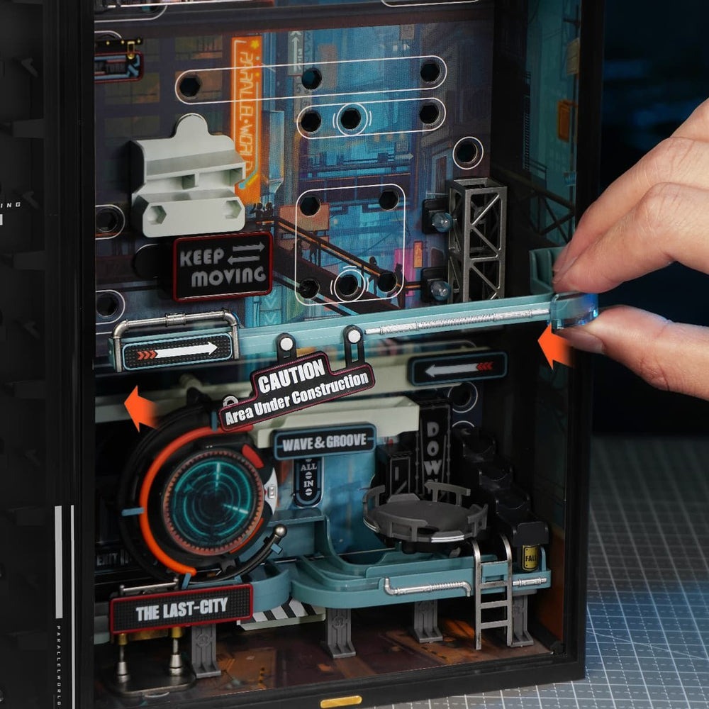 Robotime ROKR 3D木製拼圖 平行世界-往日之都 MR01S-細節圖3