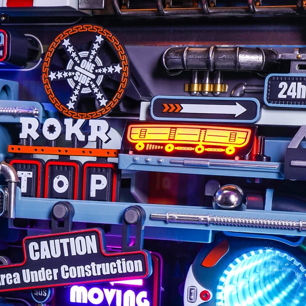 Robotime ROKR 3D木製拼圖 平行世界-往日之都 MR01S-細節圖5