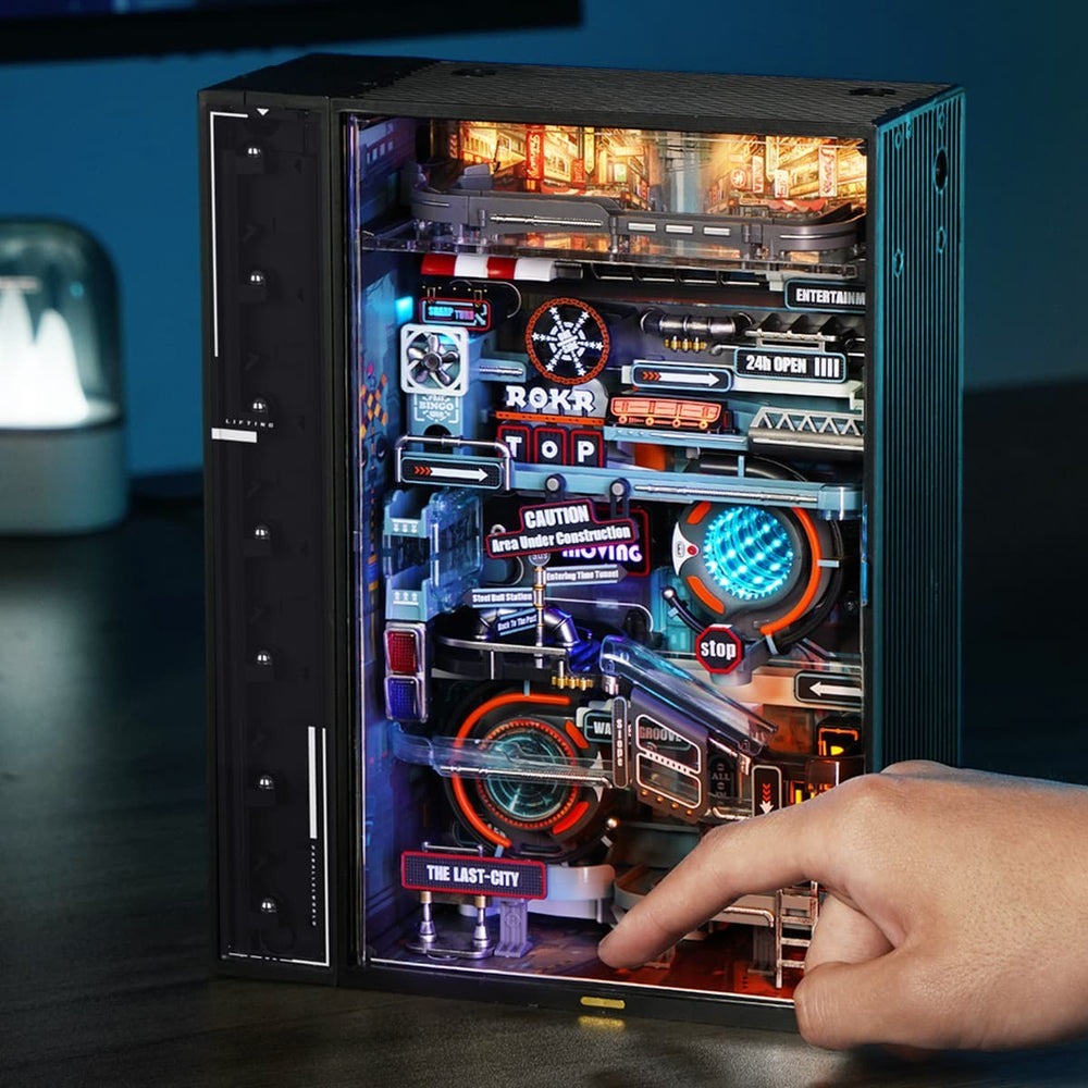 Robotime ROKR 3D木製拼圖 平行世界-往日之都 MR01S-細節圖6