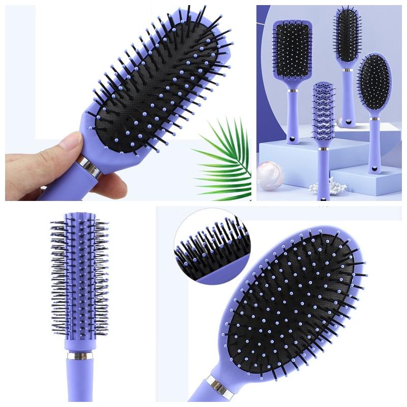 【QMIMI】造型梳 捲髮梳 氣墊髮梳  梳子按摩梳 扁梳 圓梳 寬梳 護髮梳 瀏海梳 排骨梳 排梳 美髮造型梳-細節圖4