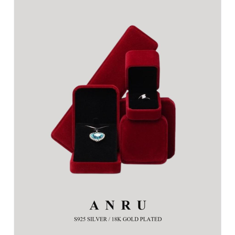 ｜ANRU｜圓角絨布首飾盒 首飾盒 包裝盒 禮物盒 收納盒 禮品盒-細節圖4