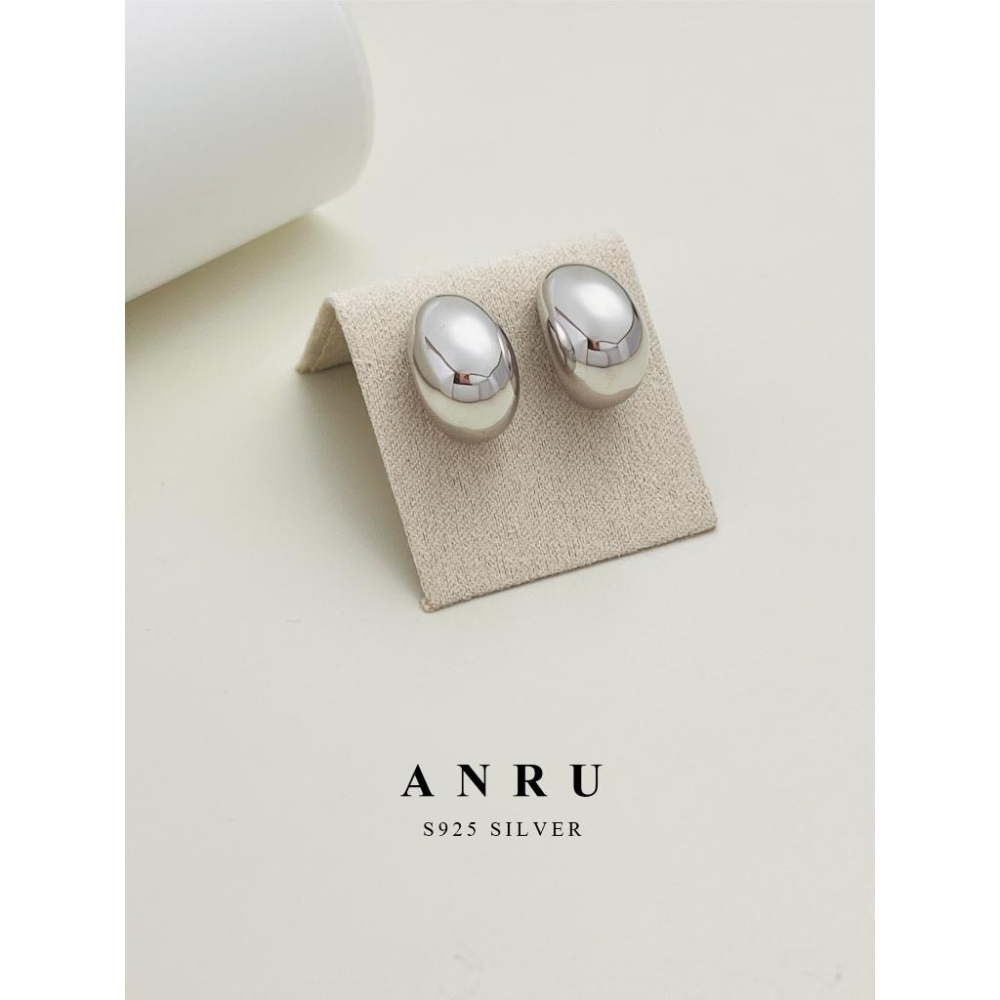 ｜ANRU 豆映｜純銀耳環 ｜S925 純銀 金豆 銀豆 水滴 耳環 輕奢 x 優雅 x 質感-細節圖5