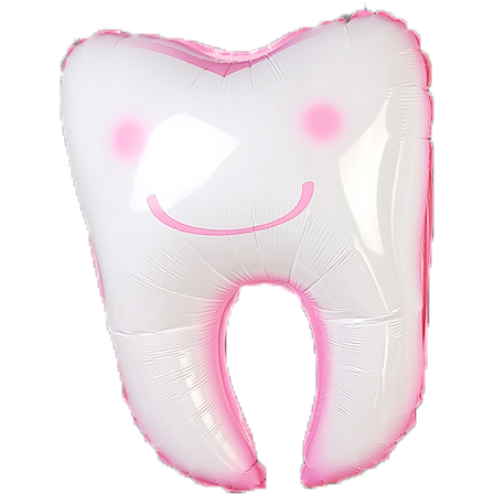 2.牙齒氣球-粉(55X45cm)