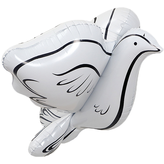 ★現貨-台灣★鴿子氣球 白鴿氣球 生日 畢業氣球 畢業佈置 畢業典禮 派對 動物氣球 布置 氣球柱 歡送會 空飄氣球-規格圖8