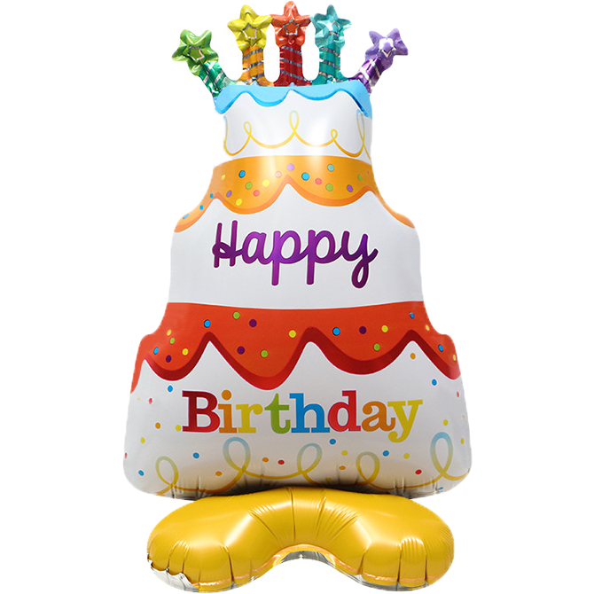 ★現貨-台灣★站立食物氣球 甜點 冰淇淋 蛋糕 生日蛋糕 甜筒 霜淇淋氣球 派對氣球 桌上氣球 糖果氣球 慶生佈置-規格圖1