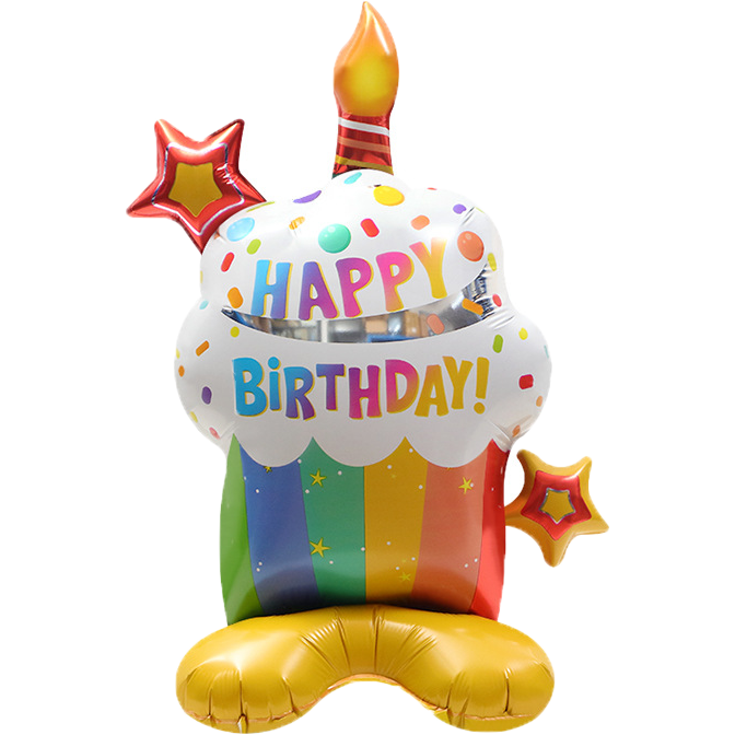 ★現貨-台灣★站立食物氣球 甜點 冰淇淋 蛋糕 生日蛋糕 甜筒 霜淇淋氣球 派對氣球 桌上氣球 糖果氣球 慶生佈置-規格圖1