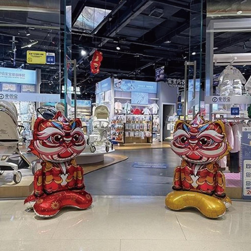 ★現貨-台灣★4D新年氣球 新年 2024 龍年 過年 佈置 節慶 派對 財神爺 醒獅 新年飯店佈置 除夕夜 新年裝飾-細節圖6