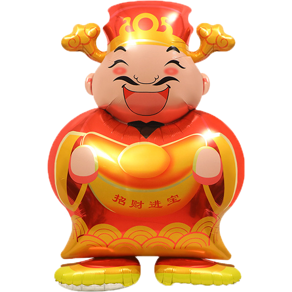 ★現貨-台灣★4D新年氣球 新年 2024 龍年 過年 佈置 節慶 派對 財神爺 醒獅 新年飯店佈置 除夕夜 新年裝飾-規格圖9