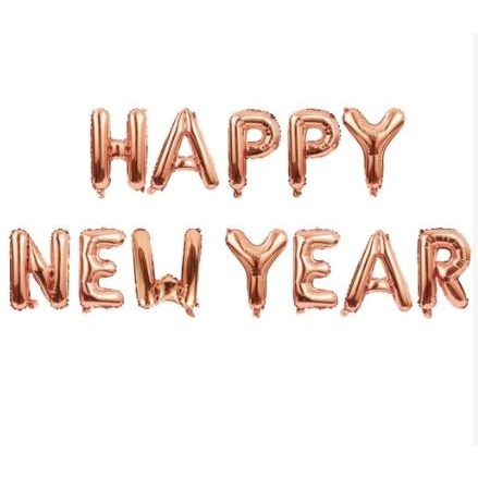 HAPPY NEW YEAR 玫瑰金