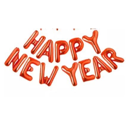 HAPPY NEW YEAR 紅色