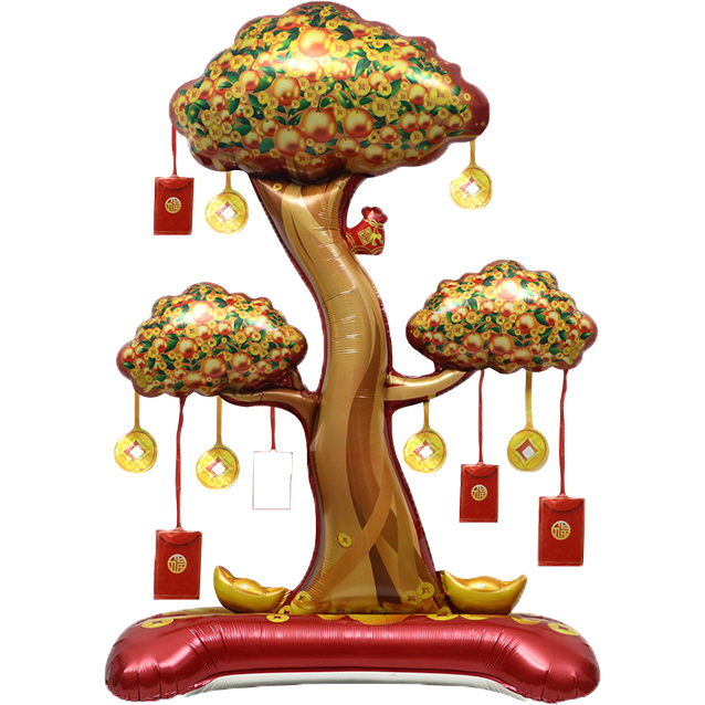 ★現貨-台灣★4D新年氣球 新年 2024 龍年 過年 佈置 節慶 派對 財神爺 醒獅 新年飯店佈置 除夕夜 新年裝飾-規格圖9