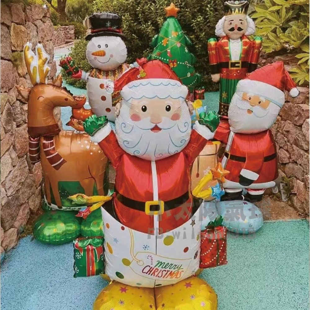 ★現貨-台灣★站立聖誕氣球 鋁箔氣球 大型聖誕節 耶誕節布置 聖誕樹 雪人 聖誕老公公 耶誕節佈置 馴鹿 裝飾 拍照區-細節圖7