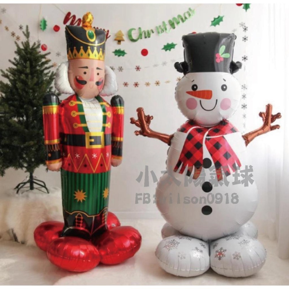 ★現貨-台灣★站立聖誕氣球 鋁箔氣球 大型聖誕節 耶誕節布置 聖誕樹 雪人 聖誕老公公 耶誕節佈置 馴鹿 裝飾 拍照區-細節圖8