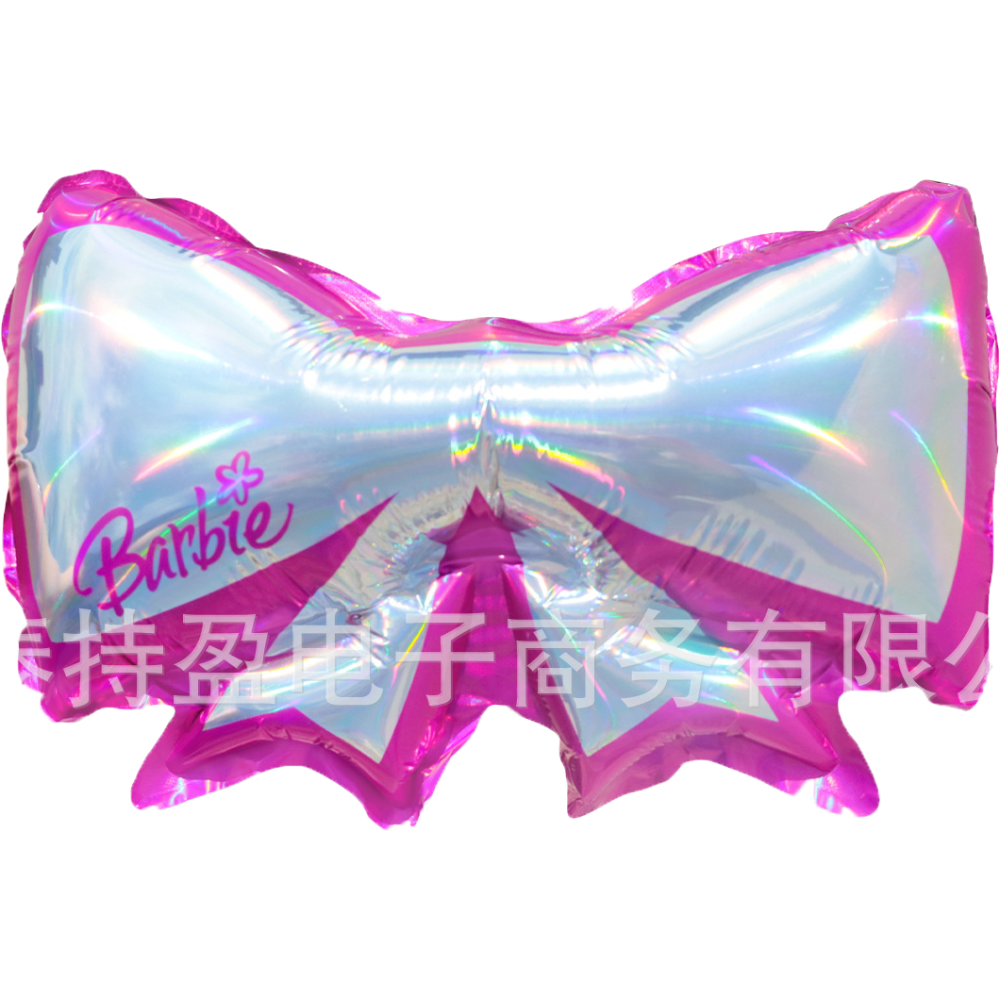 ★現貨-台灣★芭比氣球 桃色 黑色 印花 芭比 生日 高跟鞋 胡蝶結 氣球佈置 生日氣球 派對 慶生 周歲 抓收 布置-規格圖9