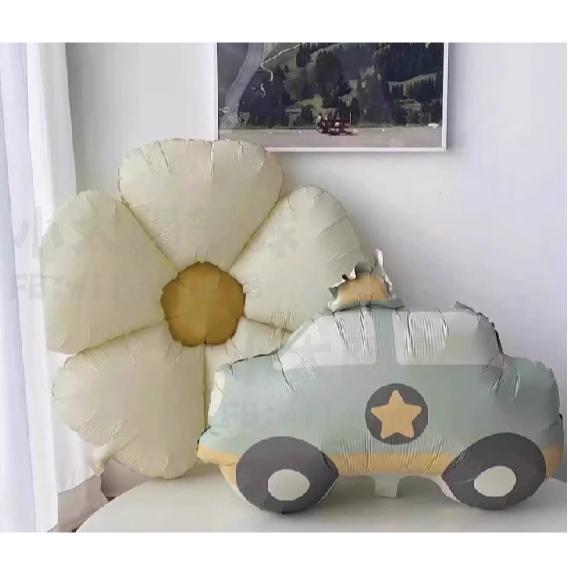 ★現貨-台灣★奶茶色氣球 磨砂色 北極熊 焦糖色 飛機 彩虹 奶油白色氣球 生日拍照道具 生日背景 生日佈置 韓國ins-細節圖3