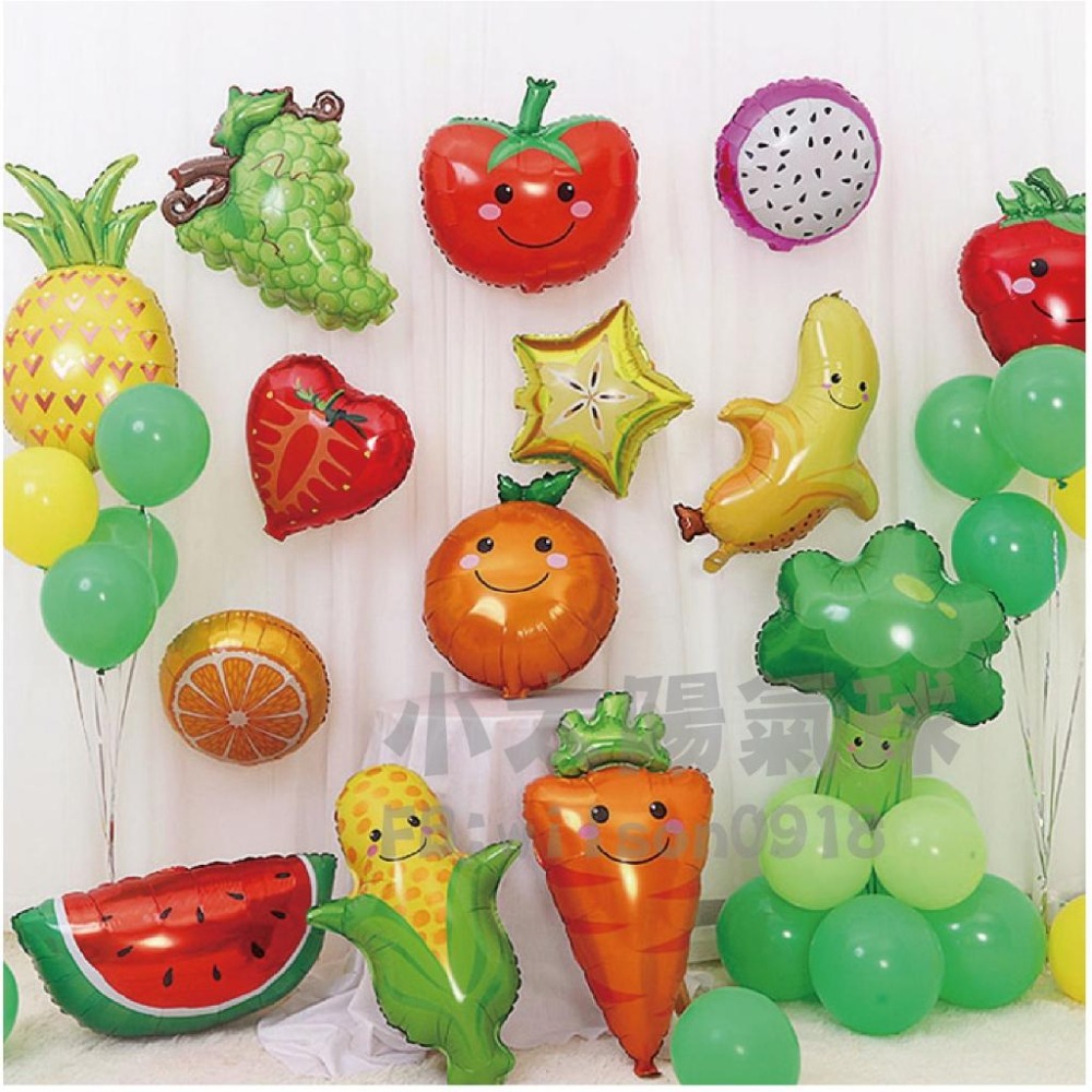 ★現貨-台灣★草莓氣球 氣球 4D 水果氣球 數字1 生日佈置 站立氣球 夏天佈置 水果攤氣球佈置 開幕佈置 水果店-細節圖3