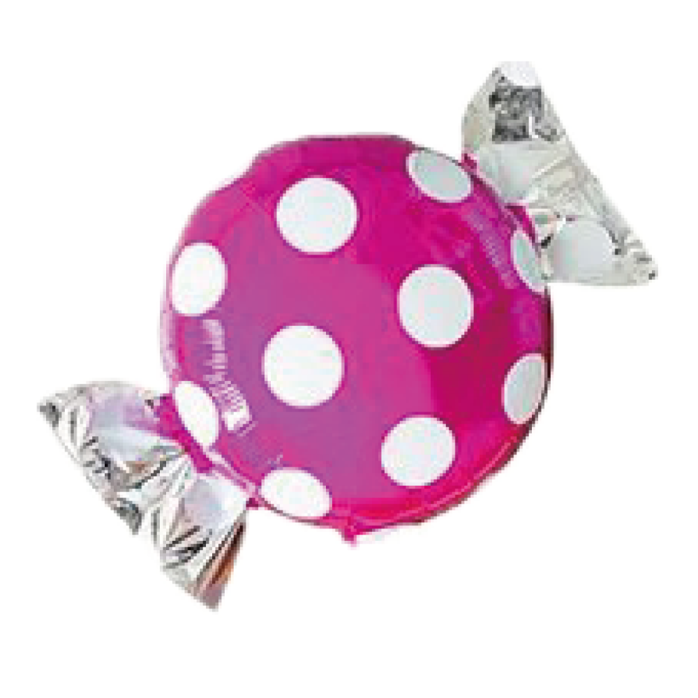 粉色點點糖果氣球48x65cm