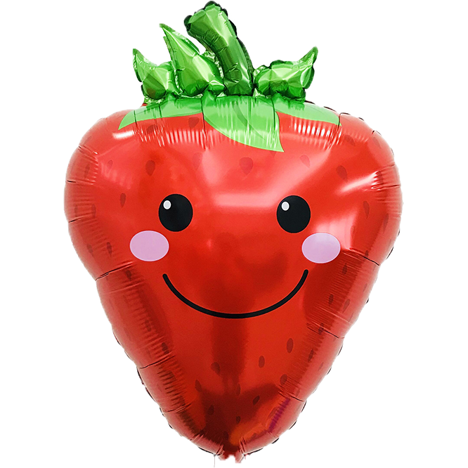 ★現貨-台灣★草莓氣球 氣球 4D 水果氣球 數字1 生日佈置 站立氣球 夏天佈置 水果攤氣球佈置 開幕佈置 水果店-規格圖9