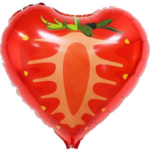 ★現貨-台灣★草莓氣球 氣球 4D 水果氣球 數字1 生日佈置 站立氣球 夏天佈置 水果攤氣球佈置 開幕佈置 水果店-規格圖9