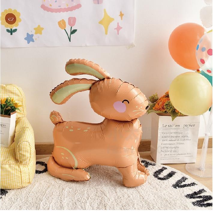 ★現貨-台灣★兔子氣球 可愛小兔兔氣球 生日布置 周歲 氣球布置 動物 動物氣球 畢業 兔寶寶 生日佈置 派對 慶生 禮-細節圖2