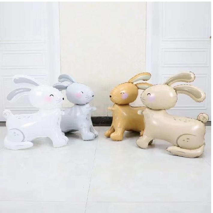 ★現貨-台灣★兔子氣球 可愛小兔兔氣球 生日布置 周歲 氣球布置 動物 動物氣球 畢業 兔寶寶 生日佈置 派對 慶生 禮-細節圖4