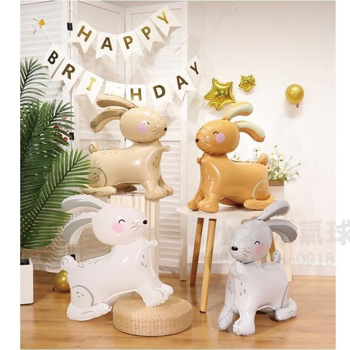 ★現貨-台灣★兔子氣球 可愛小兔兔氣球 生日布置 周歲 氣球布置 動物 動物氣球 畢業 兔寶寶 生日佈置 派對 慶生 禮-細節圖9